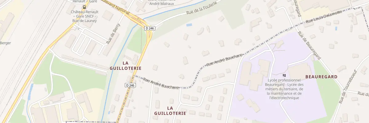 Plan du 6 Rue Andre Bauchant à Château-Renault