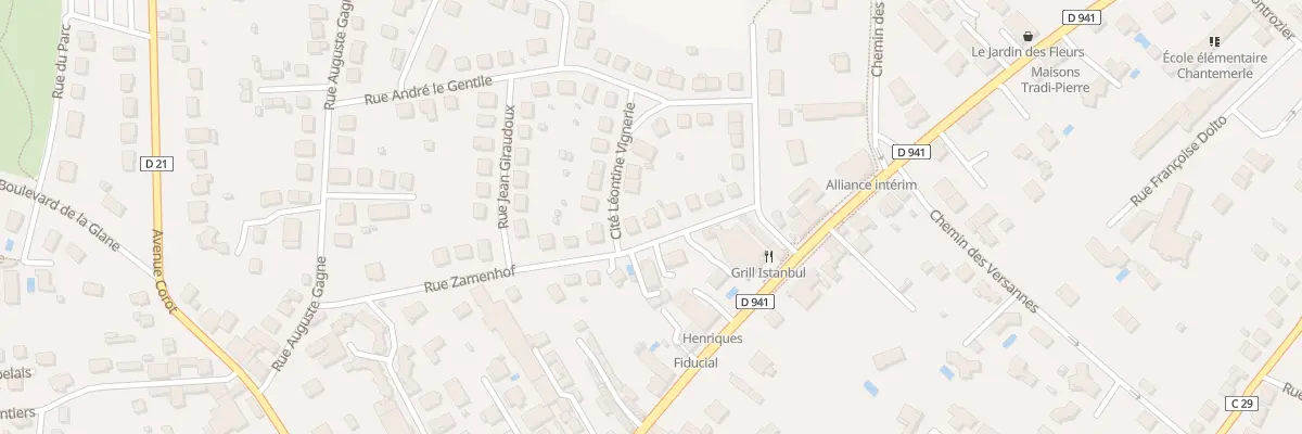 Plan du 17 Rue Zamenhof à Saint-Junien