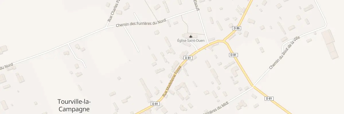 Plan du 50 Rue Madeleine Fosse à Tourville-la-Campagne