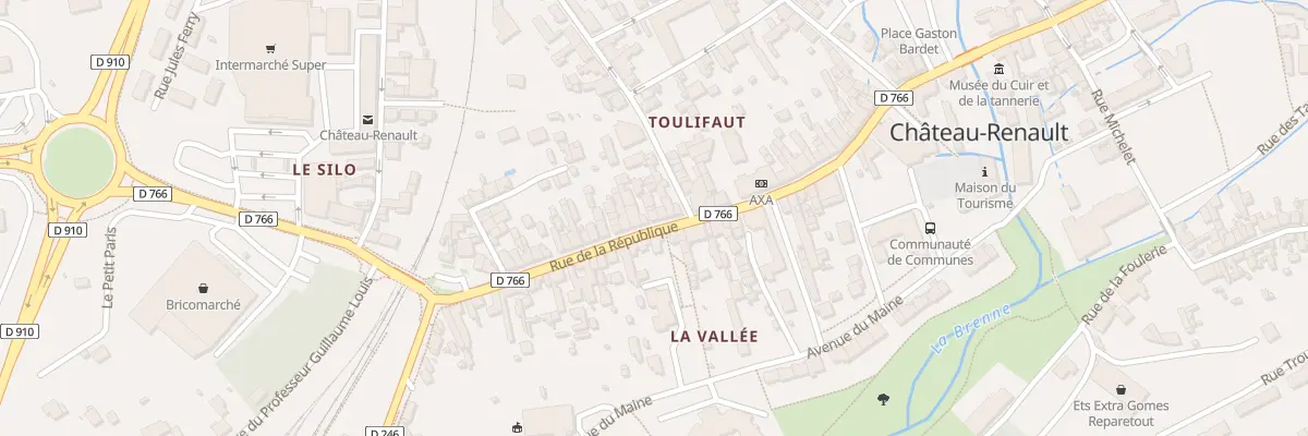 Plan du 174 Rue de la République à Château-Renault