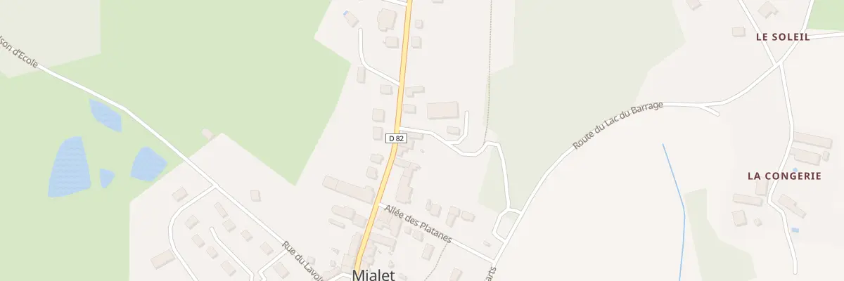 Plan du 20B Av de Limoges à Mialet