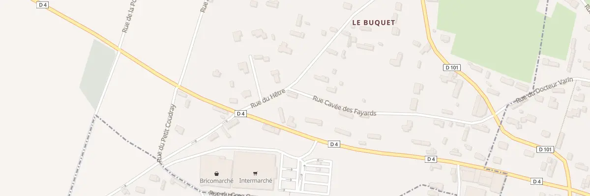Plan du 2 Rue du Hetre à La Gaillarde