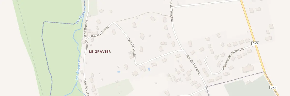 Plan du 8 Rue du Gravier à Neuville-sur-Brenne