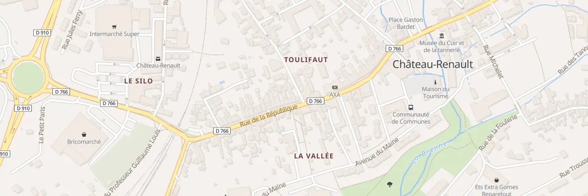 Plan du 170 Rue de la République à Château-Renault