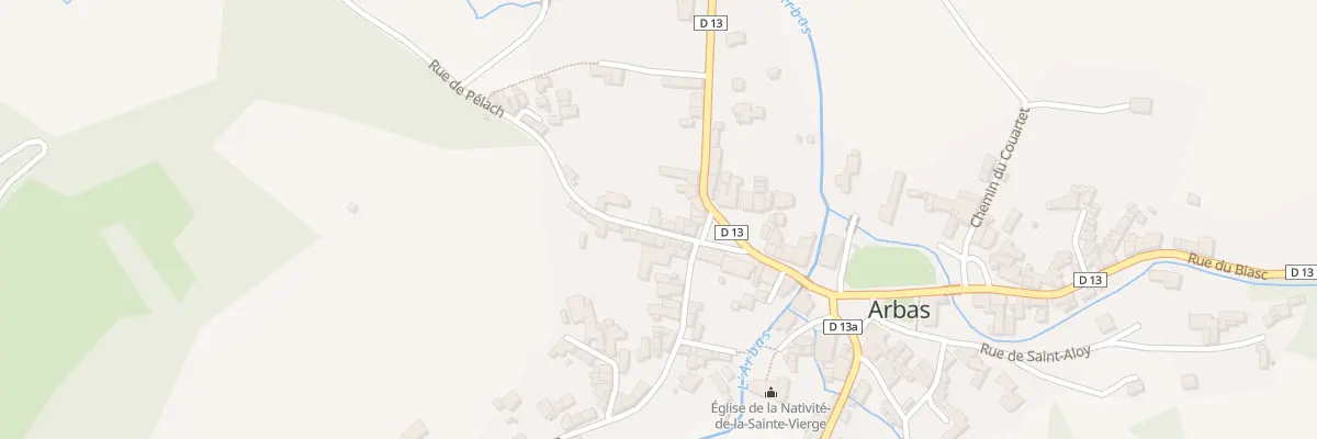 Plan du 176 Le Village à Arbas