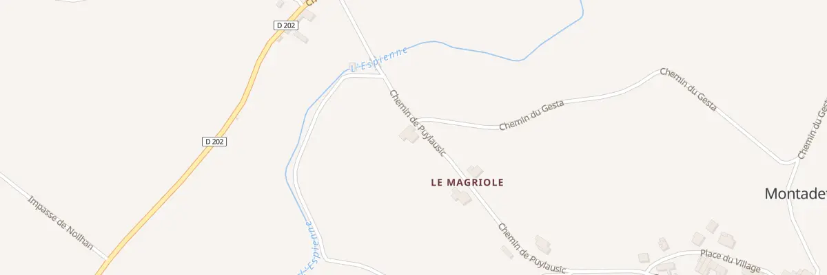 Plan du 140 Chem de Puylausic à Montadet