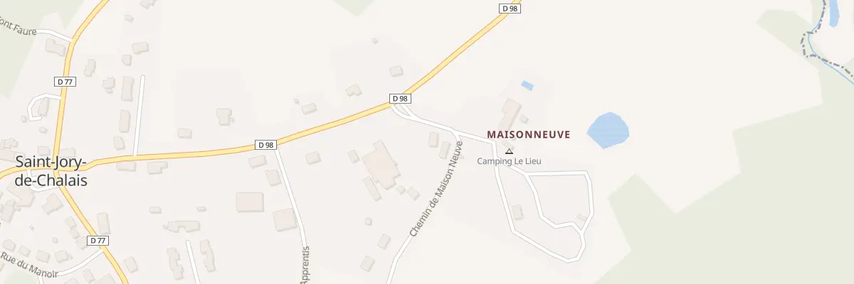 Plan du 2 Che de Maison Neuve à Saint-Jory-de-Chalais