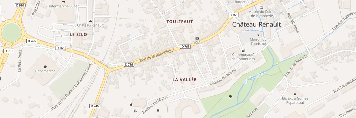 Plan du 147T Rue de la République à Château-Renault