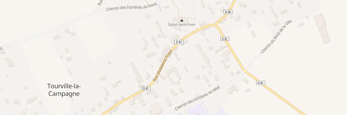 Plan du 25 Rue Madeleine Fosse à Tourville-la-Campagne