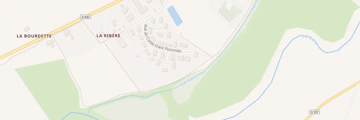 Plan du 12 Av du Corps Franc Pommiès à Lombez