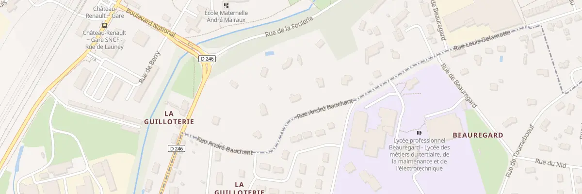 Plan du 8 Rue Andre Bauchant à Château-Renault