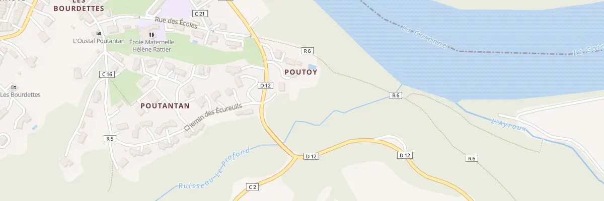 Plan du 25 Rte de Castelsarrasin à Auvillar