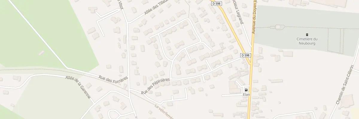 Plan du 28 Rue des Pépinières au Neubourg