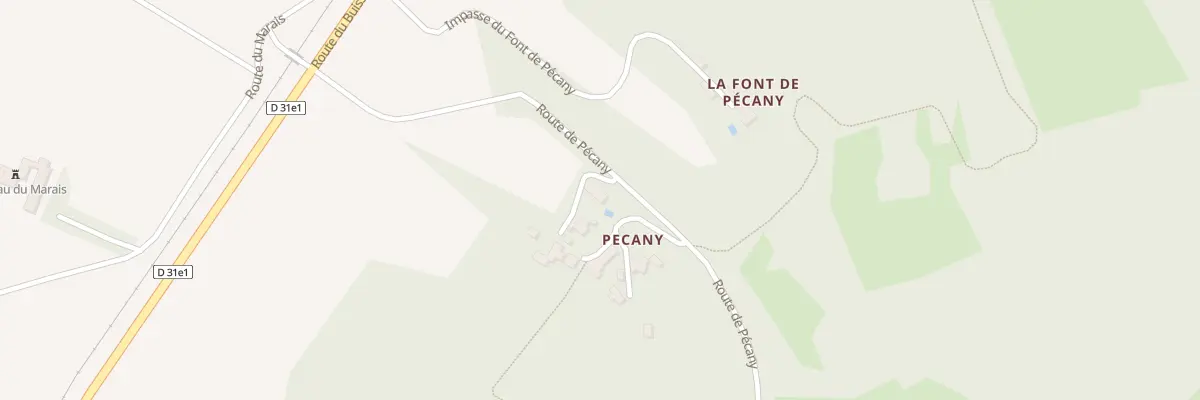 Plan du 1957 Rte de Pécany à Saint-Chamassy