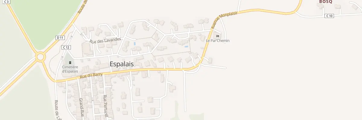 Plan du 43 Av Monplaisir à Espalais