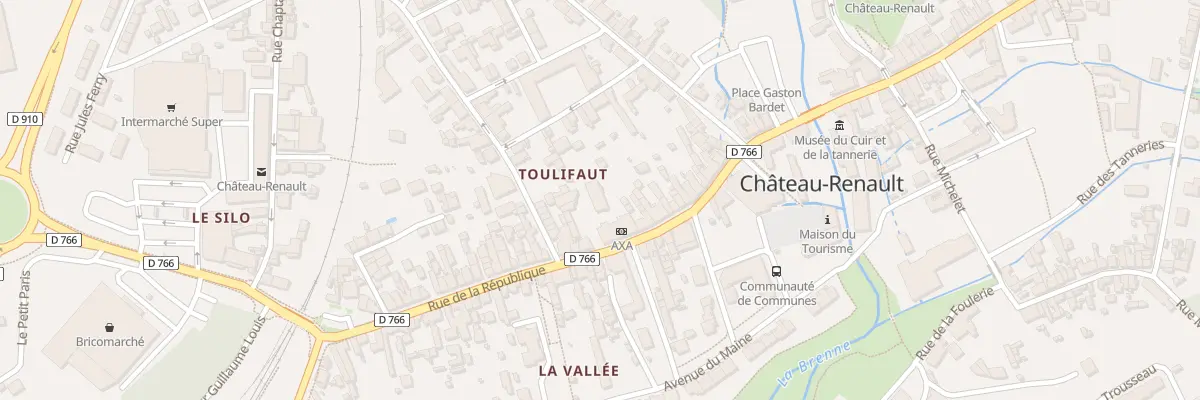 Plan du 158 Rue de la République à Château-Renault