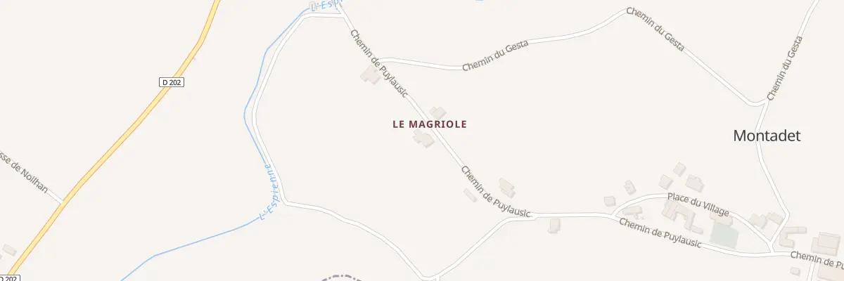 Plan du 5021 Au Mariole à Montadet