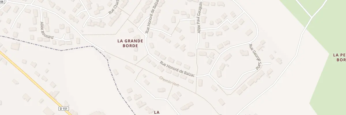 Plan du 24 Rue Honoré de Balzac à Mondoubleau