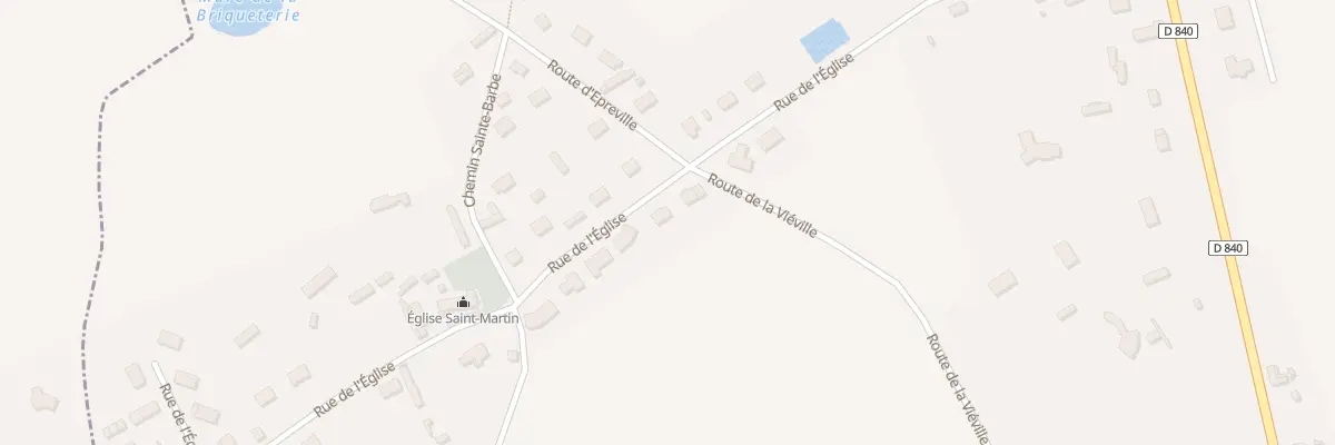 Plan du 9 Rue de l’Eglise au Tremblay-Omonville