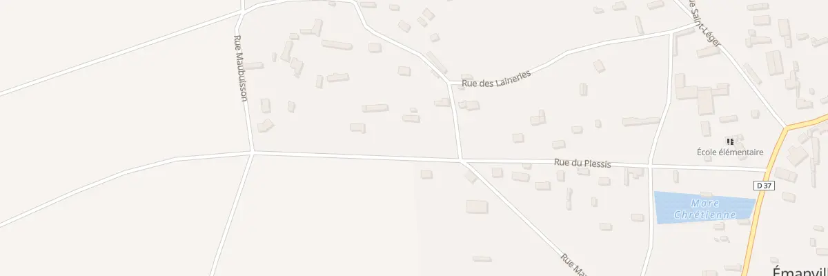 Plan du 16 Rue du Plessis à Émanville