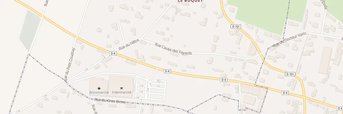 Plan du 7 Rue Cavee des Fayards à La Gaillarde