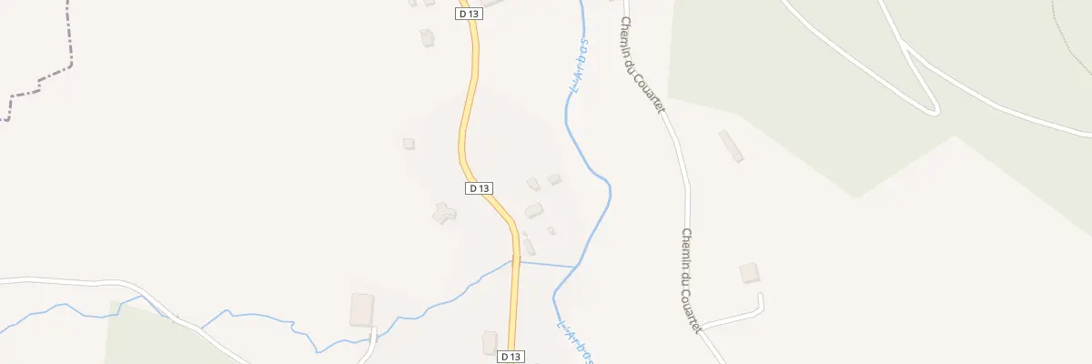 Plan du 213 Gajeto à Arbas