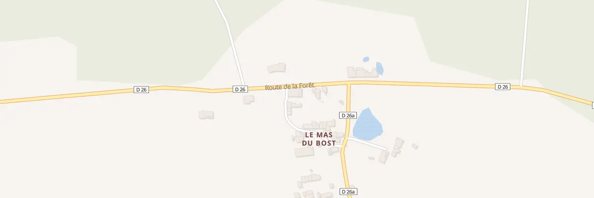 Plan du 5293 Le Mas du Bost à Saint-Bonnet-de-Bellac