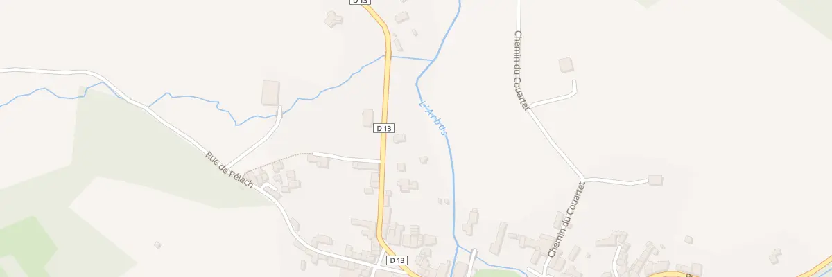 Plan du 156 Le Village à Arbas