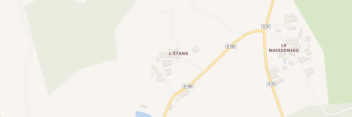 Plan du 3 L’Etang à Champagnac-la-Rivière