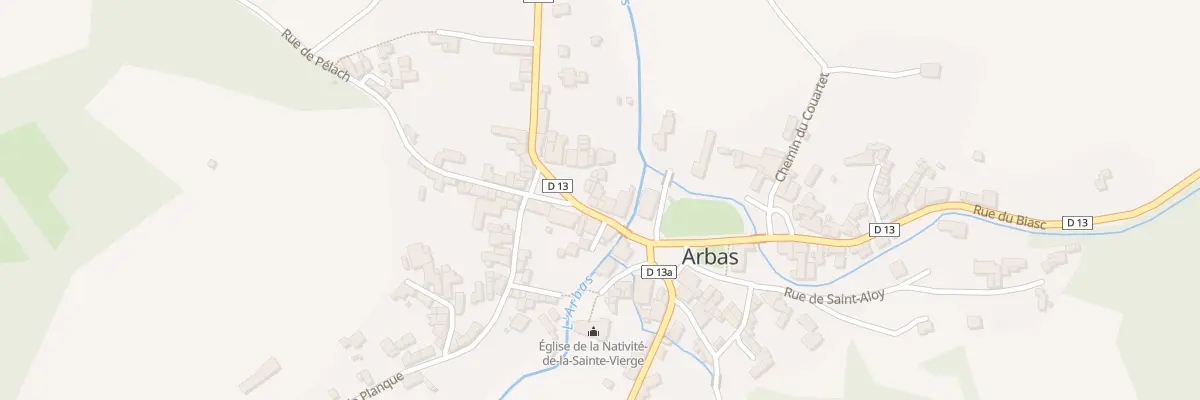 Plan du 168 Le Village à Arbas
