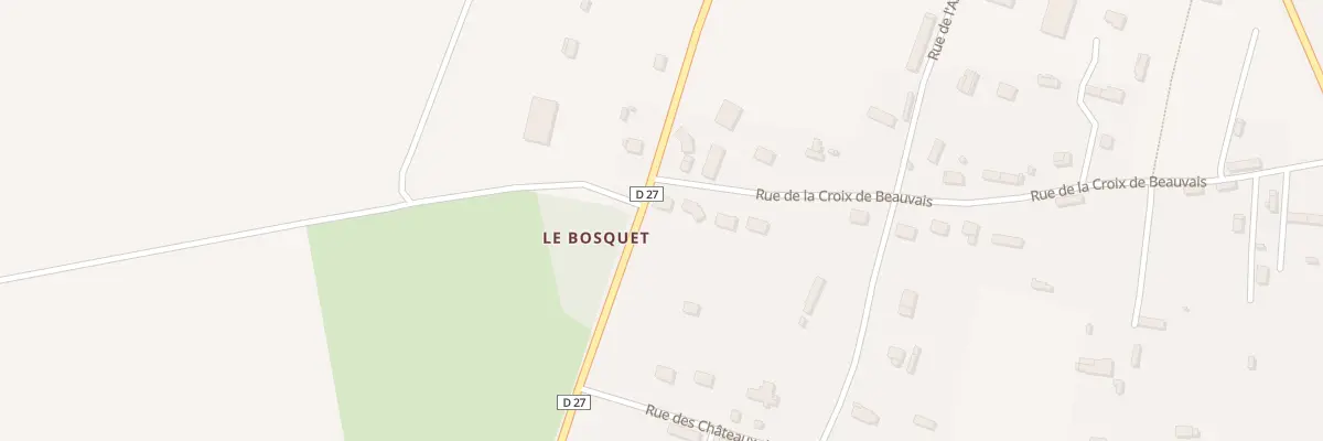Plan du 22 Rue de la Croix de Beauvais à Greuville