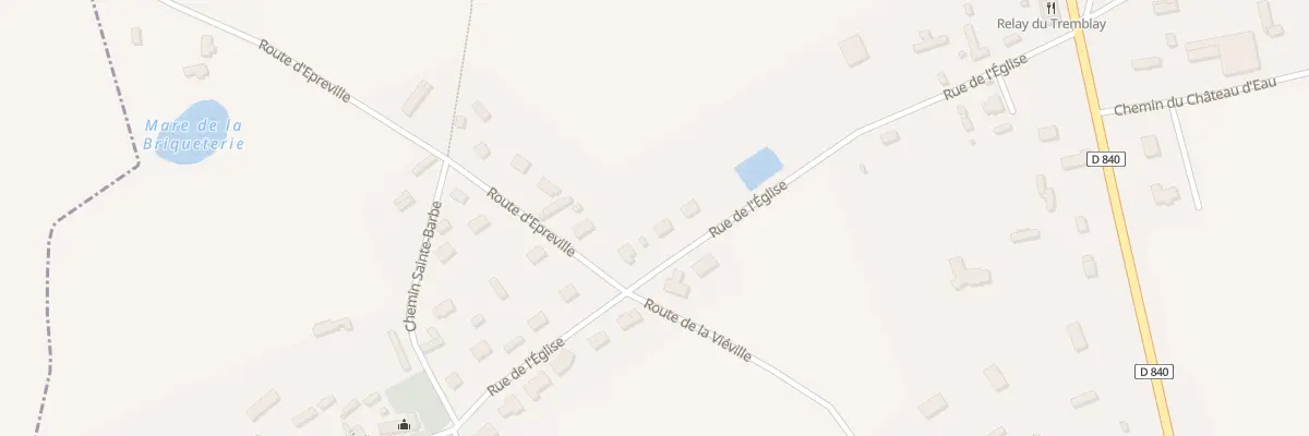 Plan du 10 Rue de l’Eglise au Tremblay-Omonville