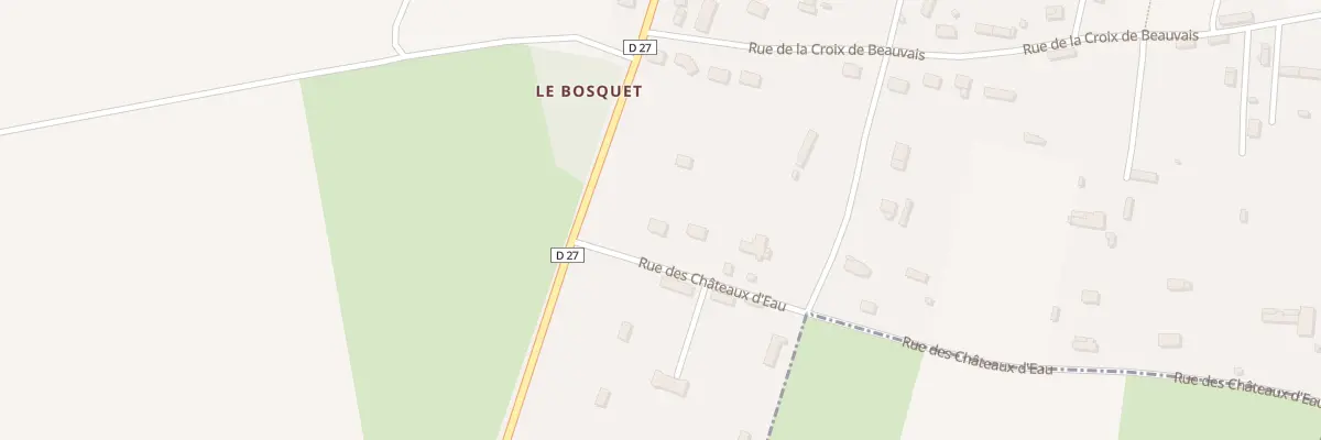 Plan du 57 Rue des Chateaux d’Eau à Greuville