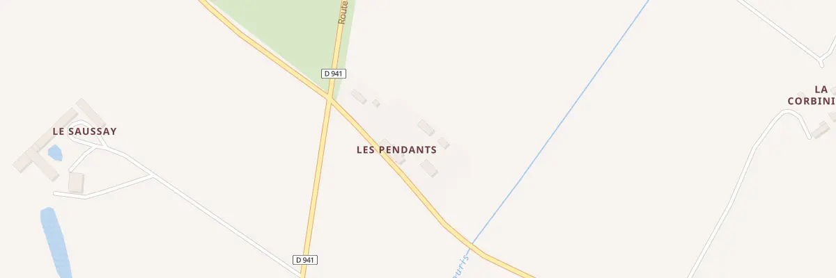 Plan du 3 Les Pendants à Lamblore
