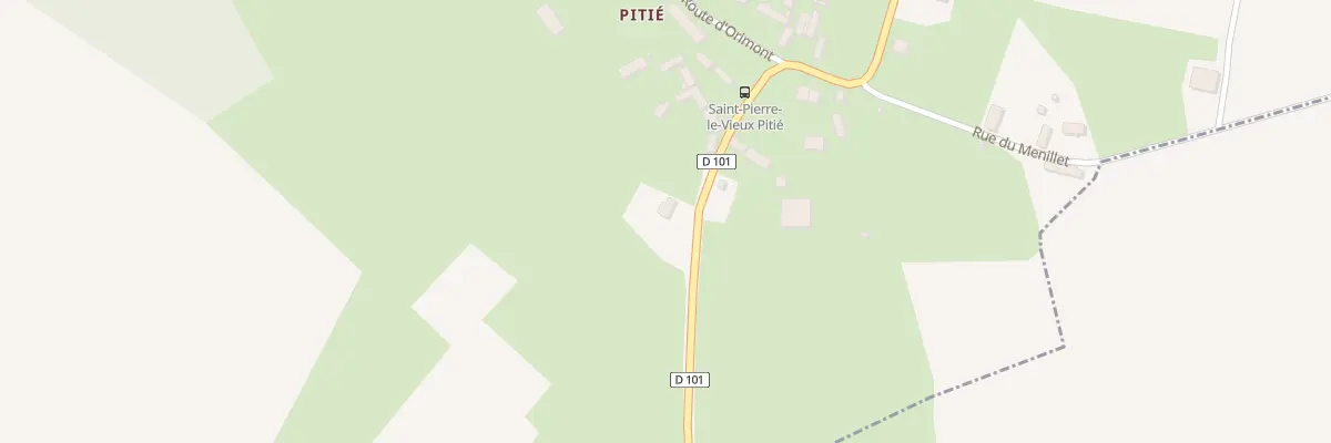 Plan du 1 Rte de la Mer à Saint-Pierre-le-Vieux