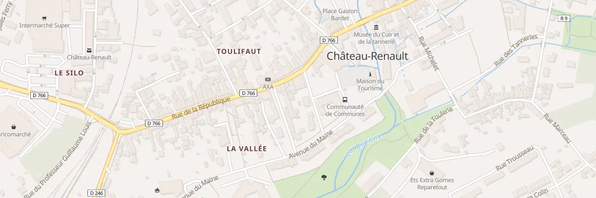 Plan du 125 Rue de la République à Château-Renault