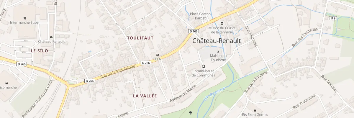 Plan du 10 Rue des Marais à Château-Renault