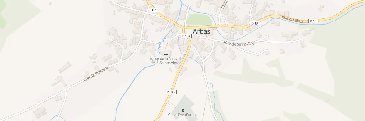 Plan du 193 Le Village à Arbas