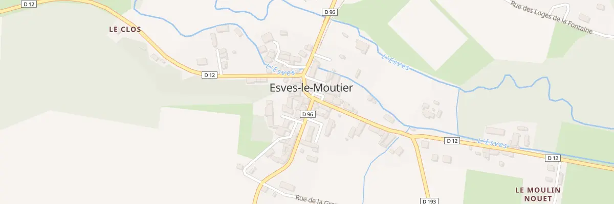 Plan du 1 Rue Jean Batiste Veneau à Esves-le-Moutier
