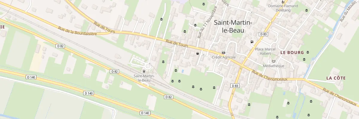 Plan du 43 Rue de Tours à Saint-Martin-le-Beau