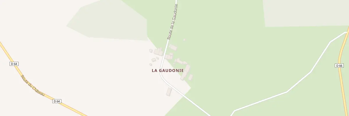 Plan du 24 Rte de la Gaudonie à Dournazac