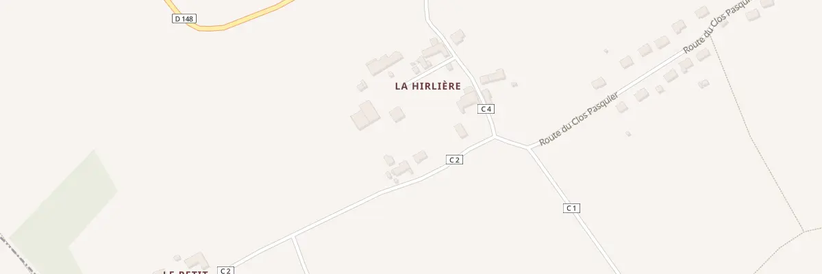 Plan du 5000 La Hirliere à Fortan