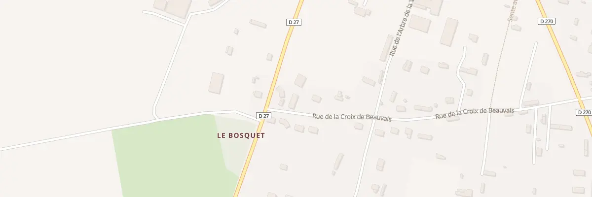 Plan du 33 Rue de la Croix de Beauvais à Greuville
