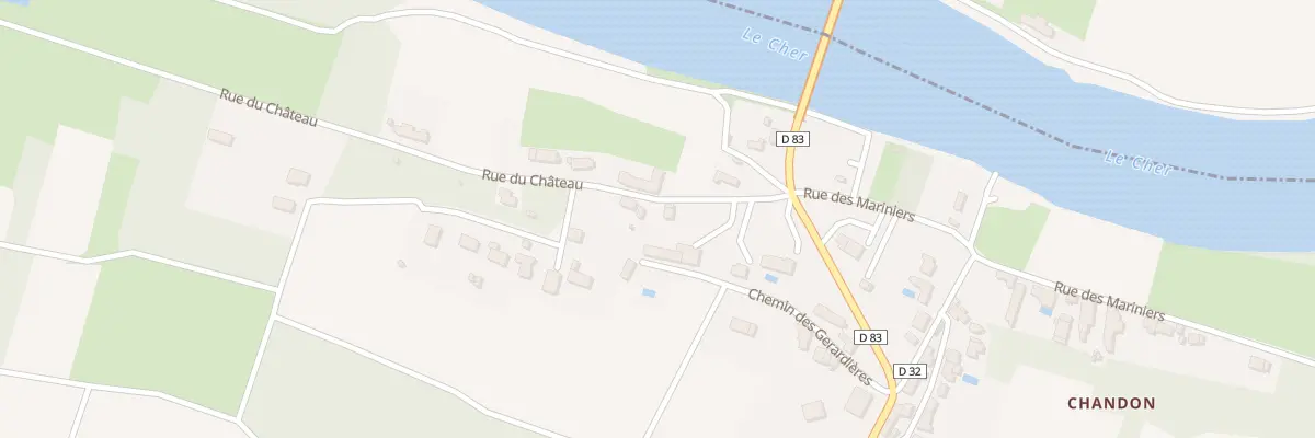 Plan du 7 Rue du Chateau à Athée-sur-Cher
