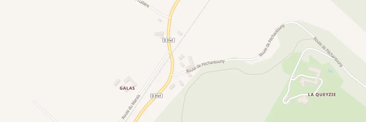 Plan du 1762 Rte de Péchantouny à Saint-Chamassy
