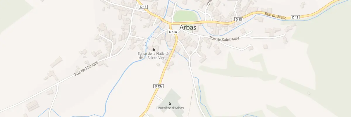 Plan du 2 Route de Paloumère à Arbas