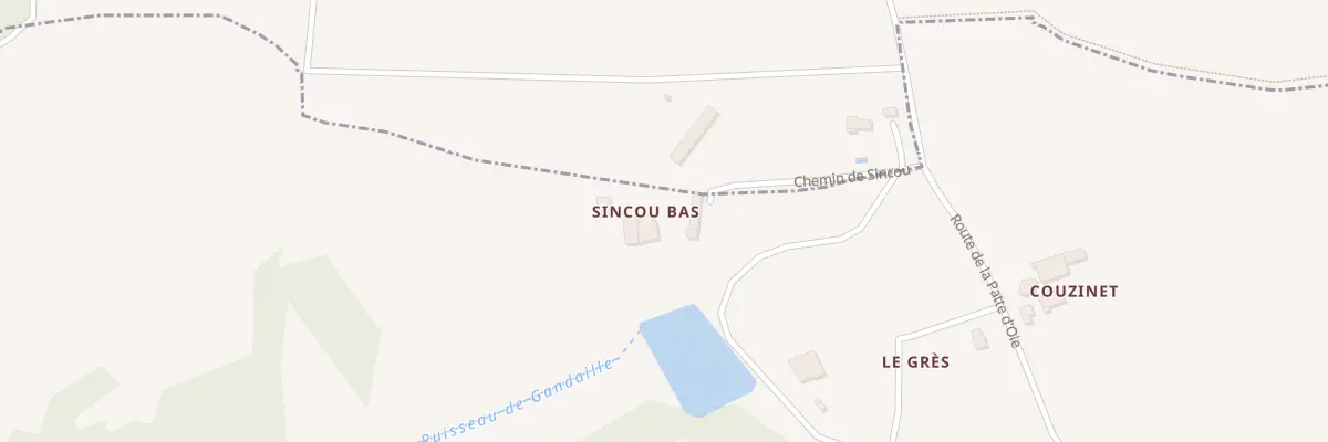 Plan du 35 Sincou Bas à Beauville