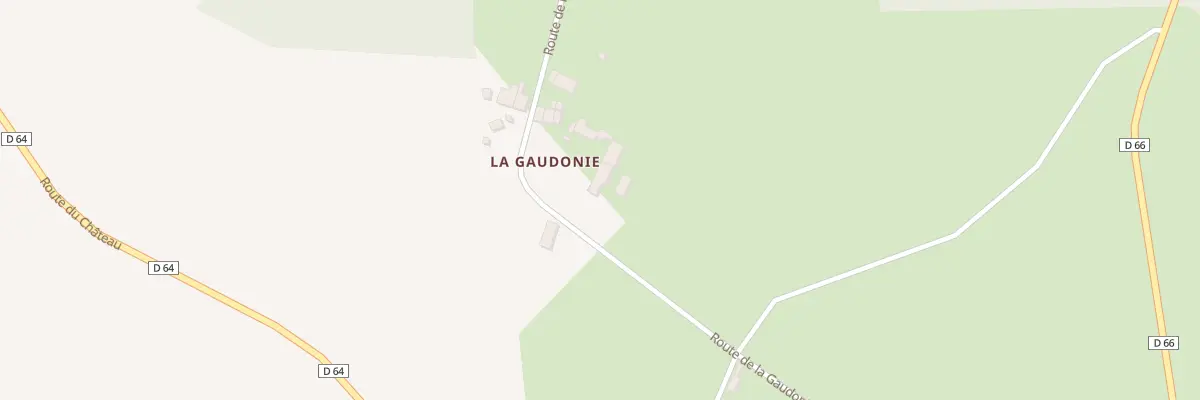 Plan du 10 Rte de la Gaudonie à Dournazac