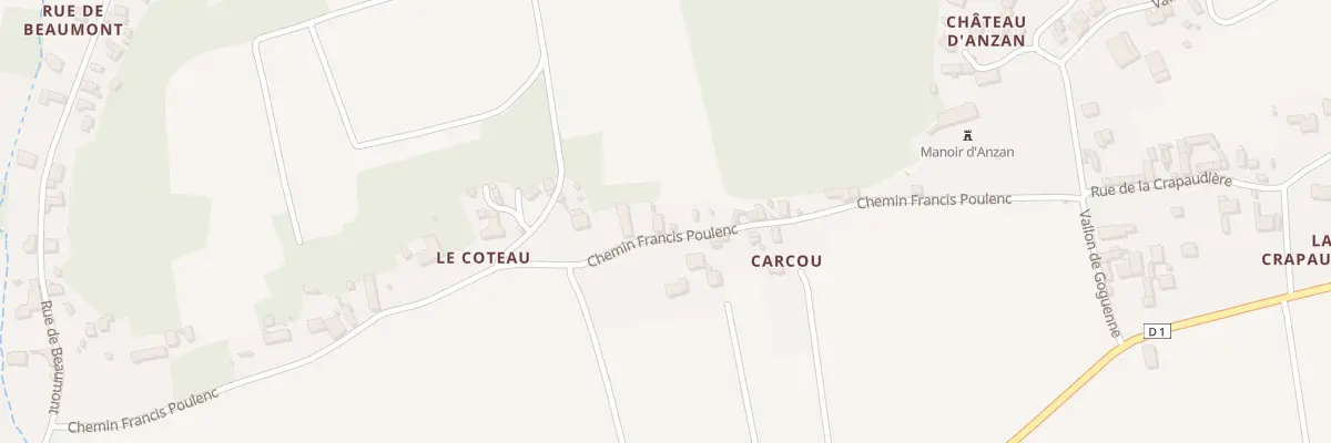 Plan du 481 Che Francis Poulenc à Noizay