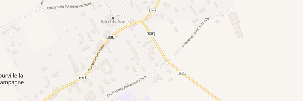 Plan du 6 Rte des Ormes à Tourville-la-Campagne